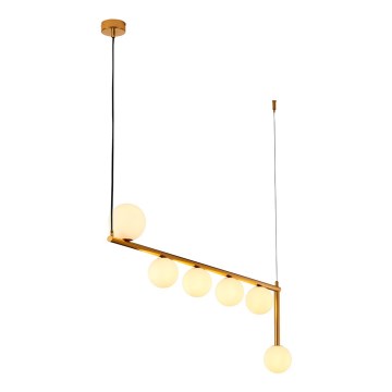 Jupiter 1922 - Candelabro suspenso TAIDA 6xG9/40W/230V latão