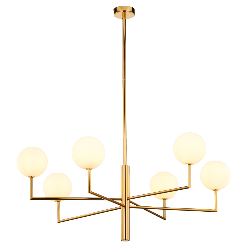 Jupiter 1930 - Candelabro suspenso FEME 6xG9/40W/230V latão