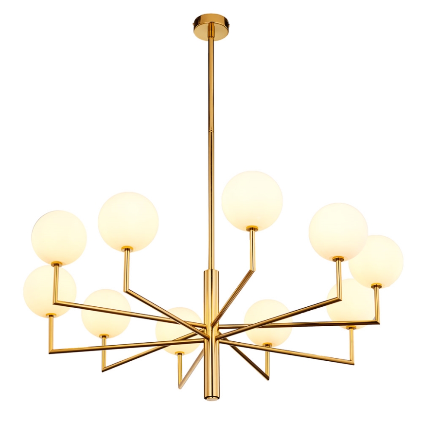 Jupiter 1931 - Candelabro suspenso FEME 10xG9/40W/230V latão
