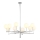 Jupiter 1936 - Candelabro suspenso FEME 10xG9/40W/230V cromado brilhante