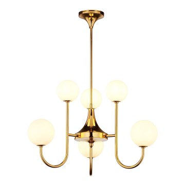 Jupiter 1941 - Candelabro suspenso SELEN 6xG9/40W/230V latão