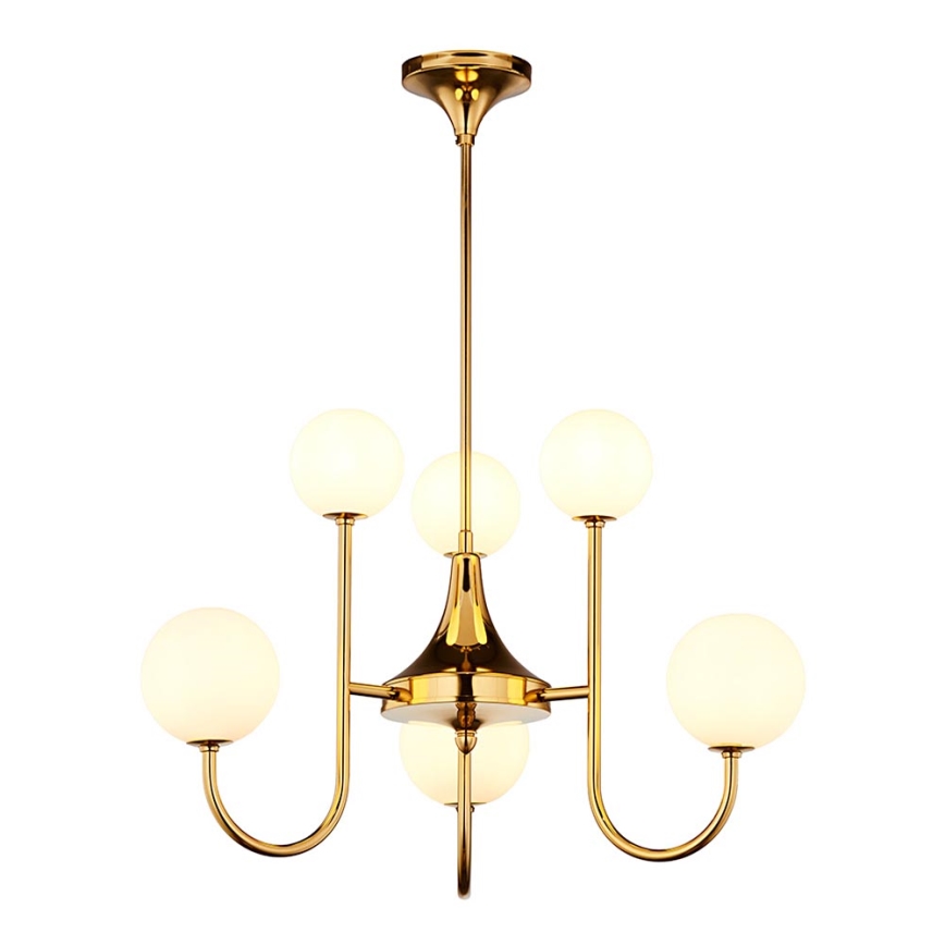 Jupiter 1941 - Candelabro suspenso SELEN 6xG9/40W/230V latão