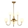 Jupiter 1941 - Candelabro suspenso SELEN 6xG9/40W/230V latão