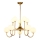Jupiter 1942 - Candelabro suspenso SELEN 10xG9/40W/230V latão