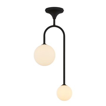 Jupiter 1946 - Candelabro montado à superfície SELEN 2xG9/40W/230V preto