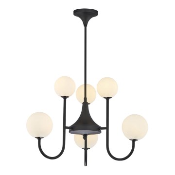 Jupiter 1947 - Candelabro suspenso SELEN 6xG9/40W/230V preto