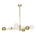 Jupiter 1962 - Candelabro suspenso MOKA 3xGU10/10W/230V + 3xG9/10W/230V dourada/branco