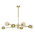 Jupiter 1969 - Candelabro suspenso MOKA 4xGU10/10W/230V + 4xG9/10W/230V dourada/bege