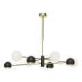 Jupiter 1971 - Candelabro suspenso MOKA 4xGU10/10W/230V + 4xG9/10W/230V dourada/preto/branco