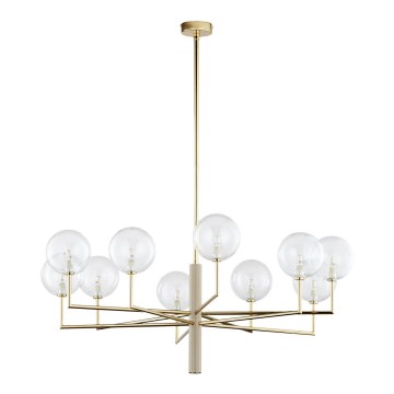 Jupiter 1976 - Candelabro suspenso FEME 10xG9/10W/230V dourada