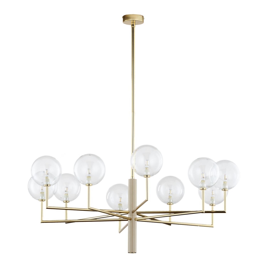 Jupiter 1976 - Candelabro suspenso FEME 10xG9/10W/230V dourada