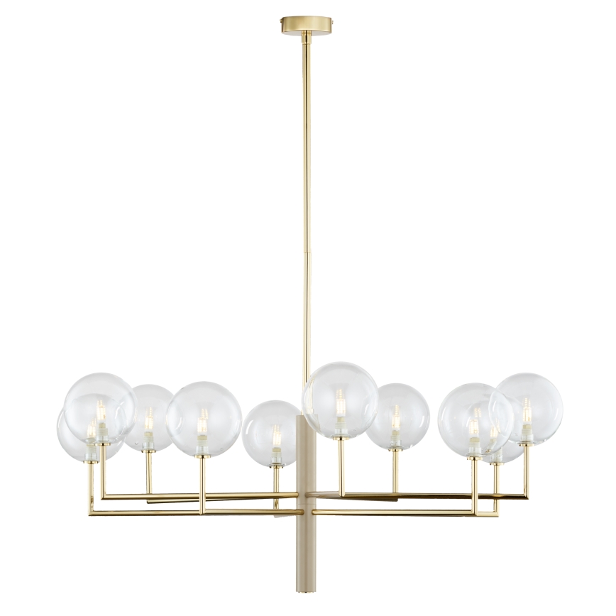 Jupiter 1976 - Candelabro suspenso FEME 10xG9/10W/230V dourada