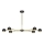 Jupiter 1979 - Candeeiro suspenso TIANA 6xGU10/10W/230V preto/dourado