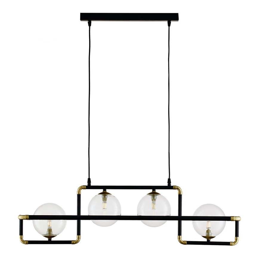 Jupiter 1982 - Candeeiro suspenso ZAFRA 4xG9/10W/230V preto