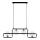Jupiter 1982 - Candeeiro suspenso ZAFRA 4xG9/10W/230V preto