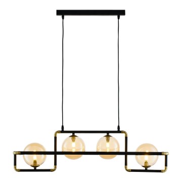 Jupiter 1983 - Candeeiro suspenso ZAFRA 4xG9/10W/230V preto/bege