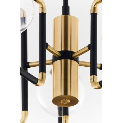 Jupiter 1985 - Candelabro suspenso IBRA 5xG9/10W/230V preto/dourada