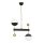 Jupiter 1986 - Candelabro suspenso DEGO 2xG9/10W/230V preto/dourada
