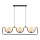 Jupiter 1989 - Candeeiro suspenso HANZA 3xG9/10W/230V preto/dourado/bege