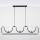 Jupiter 1990 - Candeeiro suspenso HANZA 3xG9/10W/230V preto/dourado