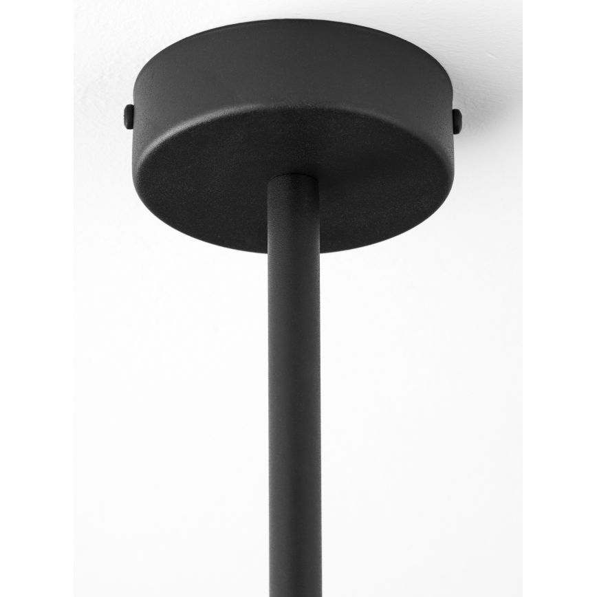 Jupiter 1995 - Candeeiro suspenso MOKA 3xGU10/10W/230V + 3xG9/10W/230V preto/transparente