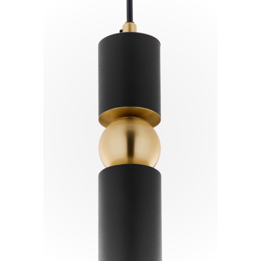 Jupiter 2003 - Candeeiro suspenso ALAS 1xGU10/10W/230V preto/dourado