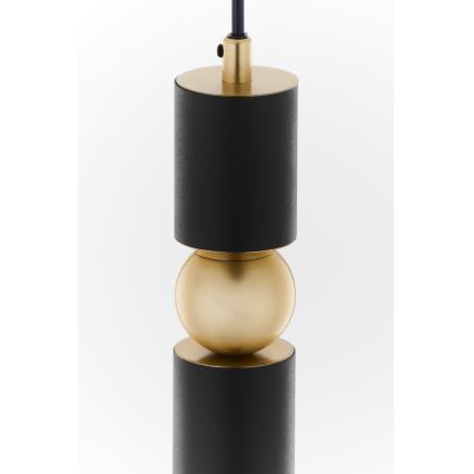 Jupiter 2003 - Candeeiro suspenso ALAS 1xGU10/10W/230V preto/dourado