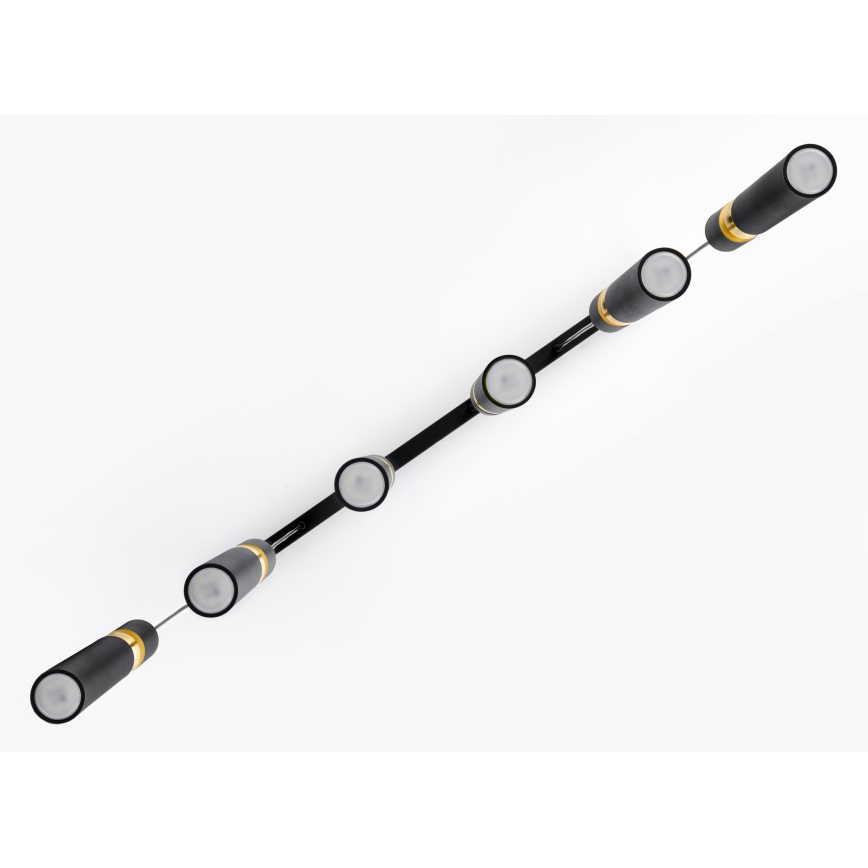 Jupiter 2005 - Candeeiro suspenso ALAS 6xGU10/10W/230V preto/dourado