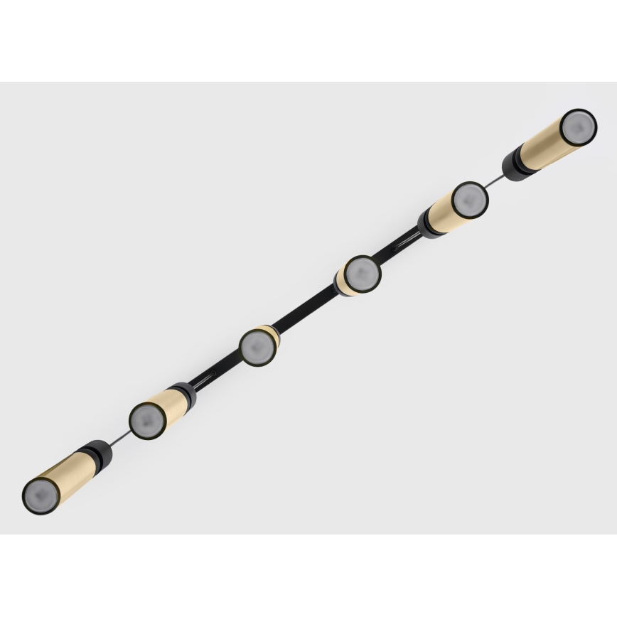 Jupiter 2008 - Candeeiro suspenso ALAS 6xGU10/10W/230V dourado/preto
