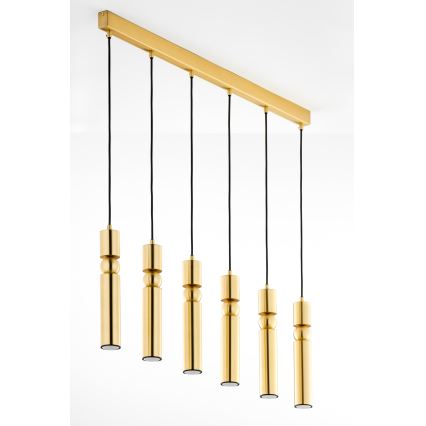 Jupiter 2011 - Candeeiro suspenso ALAS 6xGU10/10W/230V dourado
