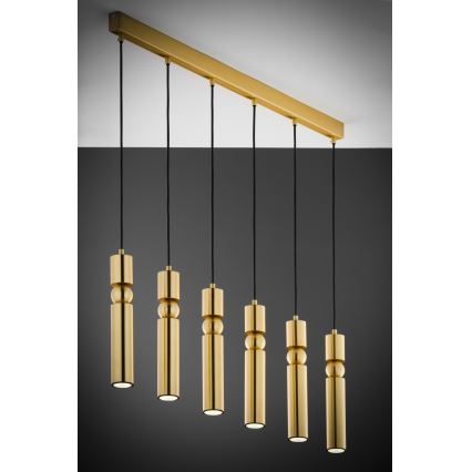 Jupiter 2011 - Candeeiro suspenso ALAS 6xGU10/10W/230V dourado