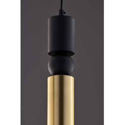 Jupiter 2012 - Candeeiro suspenso ALAS 5xGU10/10W/230V preto/dourado