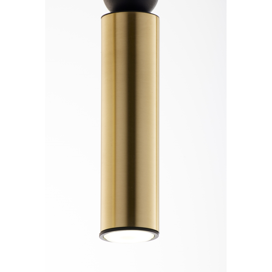 Jupiter 2012 - Candeeiro suspenso ALAS 5xGU10/10W/230V preto/dourado