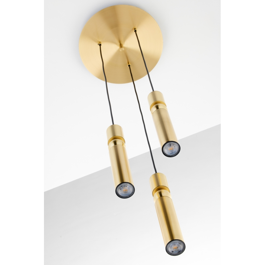 Jupiter 2019 - Candeeiro suspenso ALAS 3xGU10/10W/230V dourado