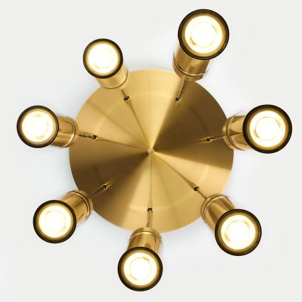 Jupiter 2021 - Candeeiro suspenso ALAS 7xGU10/10W/230V dourado