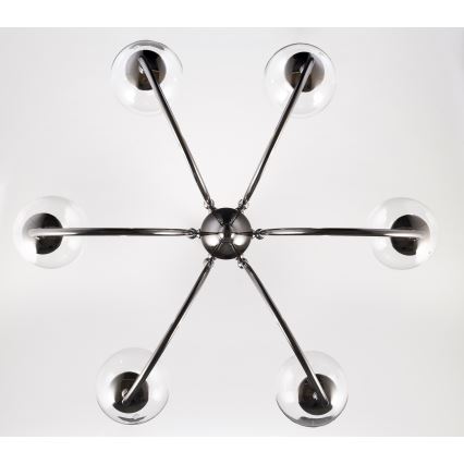 Jupiter 2022 - Candeeiro suspenso BRILLANTE 6xG9/10W/230V cromado brilhante