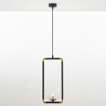 Jupiter 2023 - Candeeiro suspenso ZAFRA 1xG9/10W/230V preto/dourado/transparente