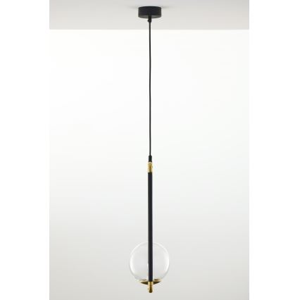 Jupiter 2023 - Candeeiro suspenso ZAFRA 1xG9/10W/230V preto/dourado/transparente