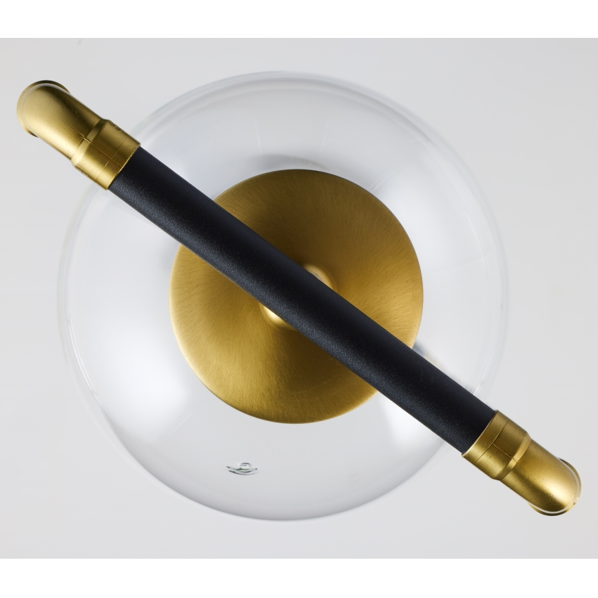 Jupiter 2023 - Candeeiro suspenso ZAFRA 1xG9/10W/230V preto/dourado/transparente