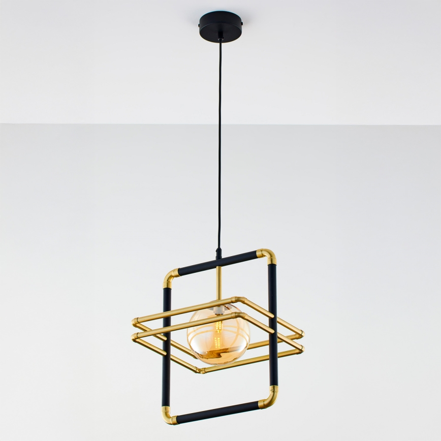 Jupiter 2025 - Candeeiro suspenso FIORI 1xG9/10W/230V preto/dourado/bege