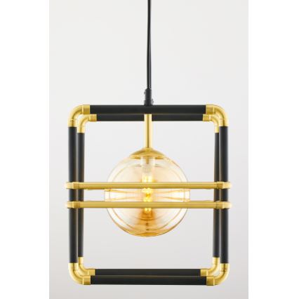 Jupiter 2026 - Candeeiro suspenso FIORI 2xG9/10W/230V preto/dourado/bege