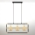 Jupiter 2027 - Candeeiro suspenso FIORI 3xG9/10W/230V preto/dourado/bege