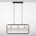 Jupiter 2030 - Candeeiro suspenso FIORI 3xG9/10W/230V preto/dourado/transparente