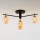 Jupiter 2031 - Candeeiro integrado FIGARO 4xG9/10W/230V preto/dourado/bege