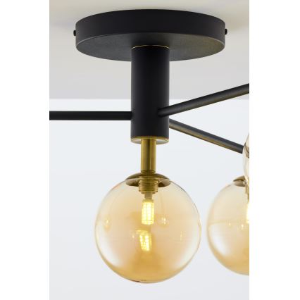 Jupiter 2031 - Candeeiro integrado FIGARO 4xG9/10W/230V preto/dourado/bege