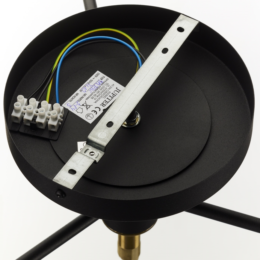Jupiter 2031 - Candeeiro integrado FIGARO 4xG9/10W/230V preto/dourado/bege