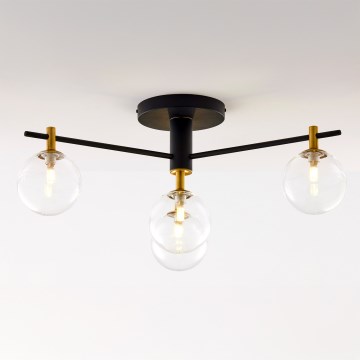 Jupiter 2034 - Candeeiro integrado FIGARO 4xG9/10W/230V preto/dourado/bege/transparente