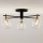 Jupiter 2035 - Candeeiro integrado FIGARO 5xG9/10W/230V preto/dourado/bege/transparente
