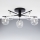 Jupiter 2046 - Candeeiro integrado PRATO 5xG9/10W/230V preto/transparente