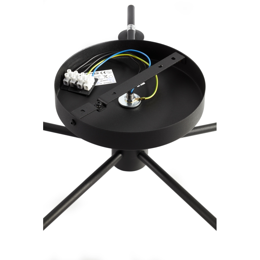 Jupiter 2046 - Candeeiro integrado PRATO 5xG9/10W/230V preto/transparente